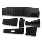 Mercury Racing carbon cowling trim set showing all six covers laid flat on a white background