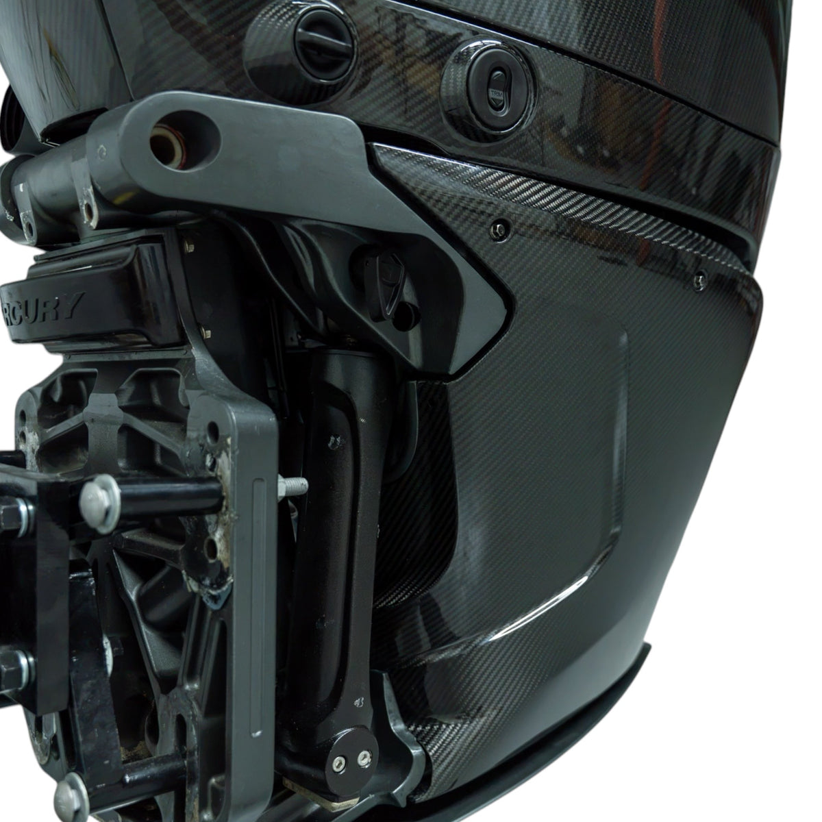MERCURY VERADO V8 CARBON LOWER ENGINE TRIMS X2 PIECE 250/300 ENGINE OUTBOARD - OutboardCarbon.com